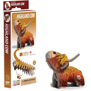 EUGY Highland Cow 3D Craft Kit - Animal, Biodegradable, Easy Assembly EUGY Highland Cow 3D Craft Kit - Animal, Biodegradable, Easy Assembly