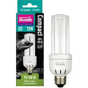 Arcadia Mini Triple U D3 7% Compacte à Vis - 13 Watt - Publicité Arcadia Mini Triple U D3 7% Compacte à Vis - 13 Watt - Publicité