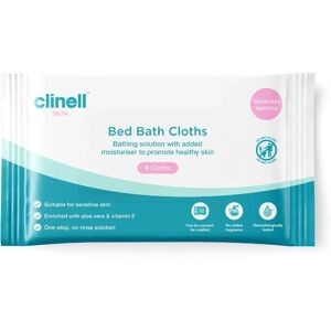 Clinell Carell Bed Bath Wipes - Aloe Vera - 8 Wipes - Pack of 24 - Bed Bath Wipes Clinell Carell Bed Bath Wipes - Aloe Vera - 8 Wipes - Pack of 24 - Bed Bath Wipes