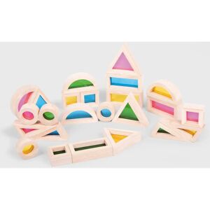 Blocs Arc-en-ciel Tickit - 24 Formes en Bois pour 12+ Mois - Publicité Blocs Arc-en-ciel Tickit - 24 Formes en Bois pour 12+ Mois - Publicité