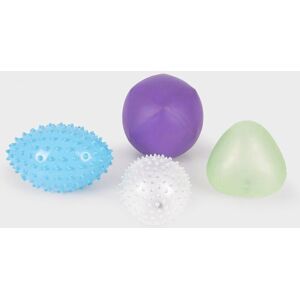 Tickit Modell 75043 Motoriska färdigheter leksak - Set av 4 uppblåsbara bollar Tickit Modell 75043 Motoriska färdigheter leksak - Set av 4 uppblåsbara bollar