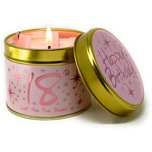 Lily-Flame Happy Birthday 18 Tin Candle - Candle Lily-Flame Happy Birthday 18 Tin Candle - Candle