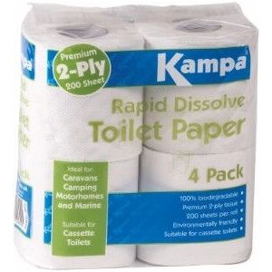 Papel Higiénico Kampa 154020 - Disolución rápida Papel Higiénico Kampa 154020 - Disolución rápida