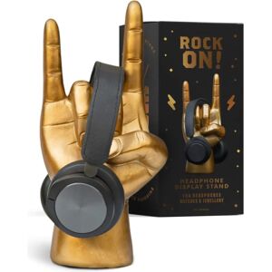 Menkind Rock On Headphone Stand Gold - Headphone Holder for Desk Menkind Rock On Headphone Stand Gold - Headphone Holder for Desk