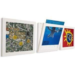 Art Vinyl White Record Frame Set - Wall Display Art Vinyl White Record Frame Set - Wall Display