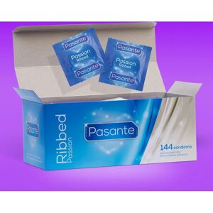 Pasante Passion Ribbed Condoms - 144 Pack Pasante Passion Ribbed Condoms - 144 Pack