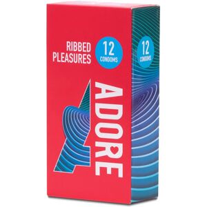 Adore Ribbed Pleasures - 52mm - Regular - Condom Adore Ribbed Pleasures - 52mm - Regular - Condom