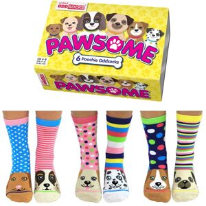 United Oddsocks Womens Puppy Dog Socks - 6 Pack - Multicolour - UK 4-8 - Socks United Oddsocks Womens Puppy Dog Socks - 6 Pack - Multicolour - UK 4-8 - Socks