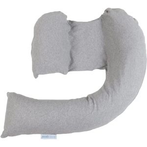 Dreamgenii Pregnancy Support and Feeding Pillow - Grey Marl Cotton Jersey Dreamgenii Pregnancy Support and Feeding Pillow - Grey Marl Cotton Jersey