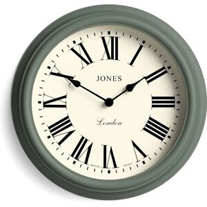 Jones Clocks Green Roman Numeral Wall Clock - Wall Clock Jones Clocks Green Roman Numeral Wall Clock - Wall Clock