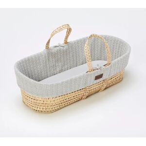 The Little Green Sheep Organic Knitted Moses Basket - Dove The Little Green Sheep Organic Knitted Moses Basket - Dove