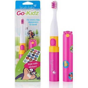 Ηλεκτρική οδοντόβουρτσα Sonic Brush-baby Go Kidz - Παιδιά, Ροζ/Μπλε, 3+ ετών Ηλεκτρική οδοντόβουρτσα Sonic Brush-baby Go Kidz - Παιδιά, Ροζ/Μπλε, 3+ ετών