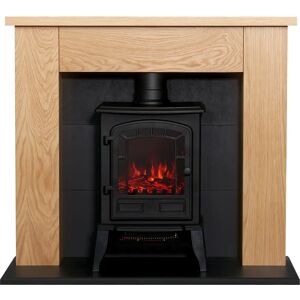 Adam Chester Oak Black Stove Fireplace Suite - Stove Fireplace Suite Adam Chester Oak Black Stove Fireplace Suite - Stove Fireplace Suite