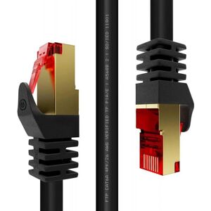 Duronic Black 10m Cat8 Ethernet Cable - High-Speed Networking Duronic Black 10m Cat8 Ethernet Cable - High-Speed Networking