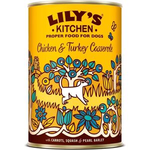 Lily's Kitchen Dog Wet Dog Food Chicken & Turkey Casserole 400g Lily's Kitchen Dog Wet Dog Food Chicken & Turkey Casserole 400g