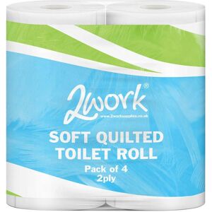 2Work JAN03090 Toilet Paper - 2-Ply Quilted 300 Sheets (40 Pack) 2Work JAN03090 Toilet Paper - 2-Ply Quilted 300 Sheets (40 Pack)