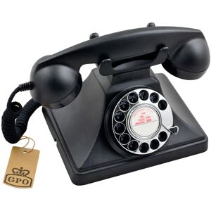 GPO GPO200BLK Vintage Rotary Dial Telephone - Phone GPO GPO200BLK Vintage Rotary Dial Telephone - Phone