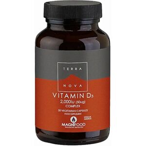 Terra Nova Vitamin D3 2000iu Complex Vegicaps - Vitamin Supplement Terra Nova Vitamin D3 2000iu Complex Vegicaps - Vitamin Supplement