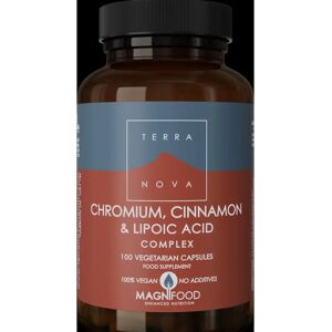 Terra Nova Chromium Cinnamon Lipoic Acid Complex - 100 Vegicaps Terra Nova Chromium Cinnamon Lipoic Acid Complex - 100 Vegicaps
