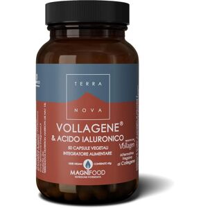 Terranova Vegan Collagen & Hyaluronic Acid Complex 50 Capsules - Supplement for Skin & Joints Terranova Vegan Collagen & Hyaluronic Acid Complex 50 Capsules - Supplement for Skin & Joints