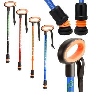 Flexyfoot Adjustable Shock Absorbing Blue Walking Stick - Walking Stick Flexyfoot Adjustable Shock Absorbing Blue Walking Stick - Walking Stick
