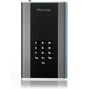 Disque dur externe chiffré iStorage diskAshur DT2 18TB - Noir & Gris Disque dur externe chiffré iStorage diskAshur DT2 18TB - Noir & Gris