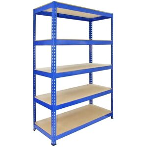 Monster Racking Blue Steel Shelving - 120cm 5 Tier Storage Monster Racking Blue Steel Shelving - 120cm 5 Tier Storage