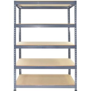 Monster Q-Rax Grey Metal Shelving Units - 3 x 5 Tier 90x50x180cm Monster Q-Rax Grey Metal Shelving Units - 3 x 5 Tier 90x50x180cm