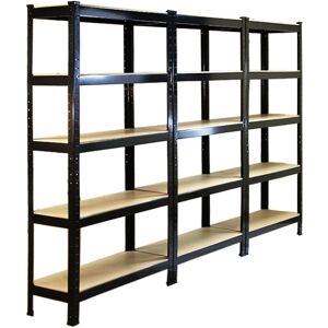 Monster Racking T-Rax Steel Shelving - 75cm Black - Heavy Duty Storage Monster Racking T-Rax Steel Shelving - 75cm Black - Heavy Duty Storage