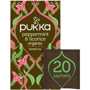 Infusion Menthe Poivrée et Réglisse Pukka - Tisane Bio - Publicité Infusion Menthe Poivrée et Réglisse Pukka - Tisane Bio - Publicité