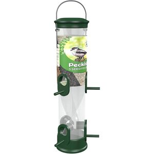 Peckish White All Weather Bird Feeder 3 Seed Twist - Bird Feeder Peckish White All Weather Bird Feeder 3 Seed Twist - Bird Feeder