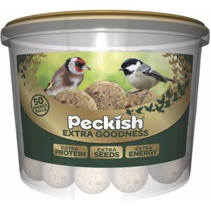 Peckish - Extra Goodness Energy Balls - Extra Protein - 50 Tub - Energy Balls Peckish - Extra Goodness Energy Balls - Extra Protein - 50 Tub - Energy Balls