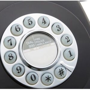 GPO Retro GPO746BLK 746 Desktop Push Button Telephone - Black - Telephone GPO Retro GPO746BLK 746 Desktop Push Button Telephone - Black - Telephone