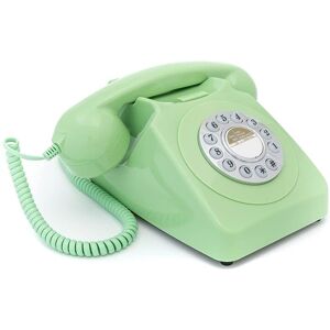 GPO Retro GPO746DPBGR 746 Desktop Push Button Telephone - Green - Desktop Push Button Telephone GPO Retro GPO746DPBGR 746 Desktop Push Button Telephone - Green - Desktop Push Button Telephone