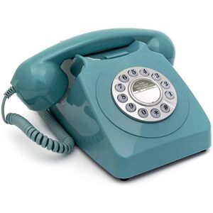 GPO Retro GPO746DPBBL 746 Desktop Push Button Telephone - Blue GPO Retro GPO746DPBBL 746 Desktop Push Button Telephone - Blue