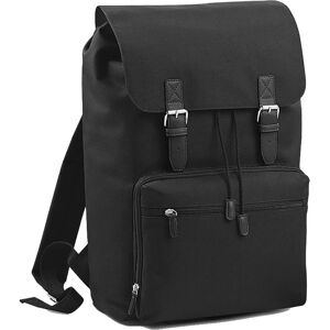 Sac à dos vintage Bagbase noir - 17 pouces, Matelassé, Bretelles réglables - Publicité Sac à dos vintage Bagbase noir - 17 pouces, Matelassé, Bretelles réglables - Publicité
