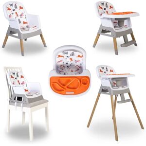 Red Kite Feed Me Snak 4 in 1 Highchair - White Red Kite Feed Me Snak 4 in 1 Highchair - White