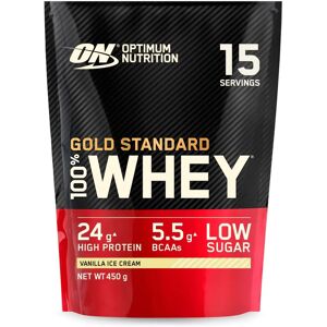 Optimum Nutrition 100% Whey Gold Standard (450g) - 450g Vanilla Ice Cream Optimum Nutrition 100% Whey Gold Standard (450g) - 450g Vanilla Ice Cream