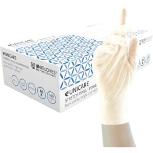Unigloves Unicare Stretch Vinilo - Guantes de grado médico - Natural - 1000 unidades Unigloves Unicare Stretch Vinilo - Guantes de grado médico - Natural - 1000 unidades