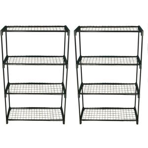 Selections - Greenhouse Staging - 4 Tier - Pack of 2 - Shelving Selections - Greenhouse Staging - 4 Tier - Pack of 2 - Shelving