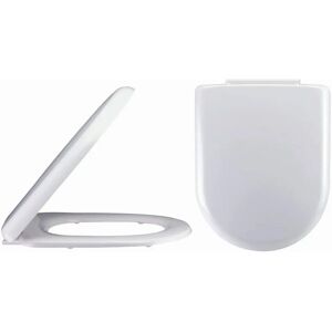 Ceramica Saturn D Shape Toilet Seat - White - Soft Close, Quick Release Ceramica Saturn D Shape Toilet Seat - White - Soft Close, Quick Release