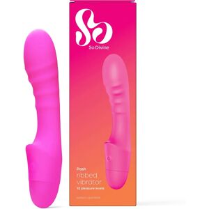 So Divine Pash Ribbed Vibrator - G-spot & Clitoral Stimulator So Divine Pash Ribbed Vibrator - G-spot & Clitoral Stimulator