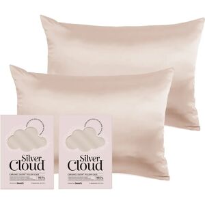 Silver Cloud Pink Satin Pillowcase Infused With Silver Ions - Twin Pack Silver Cloud Pink Satin Pillowcase Infused With Silver Ions - Twin Pack