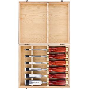 Tough Master 6pc Wood Chisel Set - Woodworking Steel Sharp Blade Tough Master 6pc Wood Chisel Set - Woodworking Steel Sharp Blade