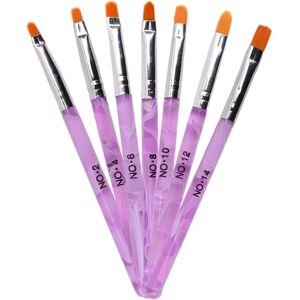 TRIXES Conjunto de 7 Pincéis para Unhas em Gel UV Acrílico - Tipo de Unha TRIXES Conjunto de 7 Pincéis para Unhas em Gel UV Acrílico - Tipo de Unha