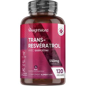 WeightWorld Resveratrol 60 Capsules - Antioxidant Supplement for Anti-Aging WeightWorld Resveratrol 60 Capsules - Antioxidant Supplement for Anti-Aging