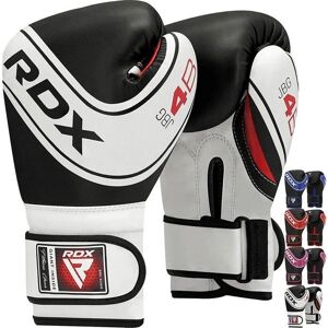 RDX Kids Boxing Gloves - White/Black - 6oz - Durable Leather RDX Kids Boxing Gloves - White/Black - 6oz - Durable Leather