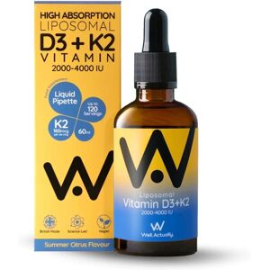 Well.Actually. Liposomal Vitamin D3 + K2 Summer Citrus - 60ml Well.Actually. Liposomal Vitamin D3 + K2 Summer Citrus - 60ml