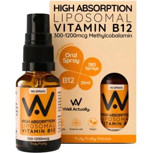 Well.Actually. Vitamin B12 Methylcobalamin 300mcg Fruity Spray 25ml Well.Actually. Vitamin B12 Methylcobalamin 300mcg Fruity Spray 25ml