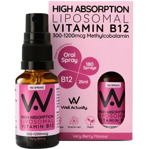 Well.Actually. Vitamin B12 Methylcobalamin 300mcg Berry Spray 25ml Well.Actually. Vitamin B12 Methylcobalamin 300mcg Berry Spray 25ml